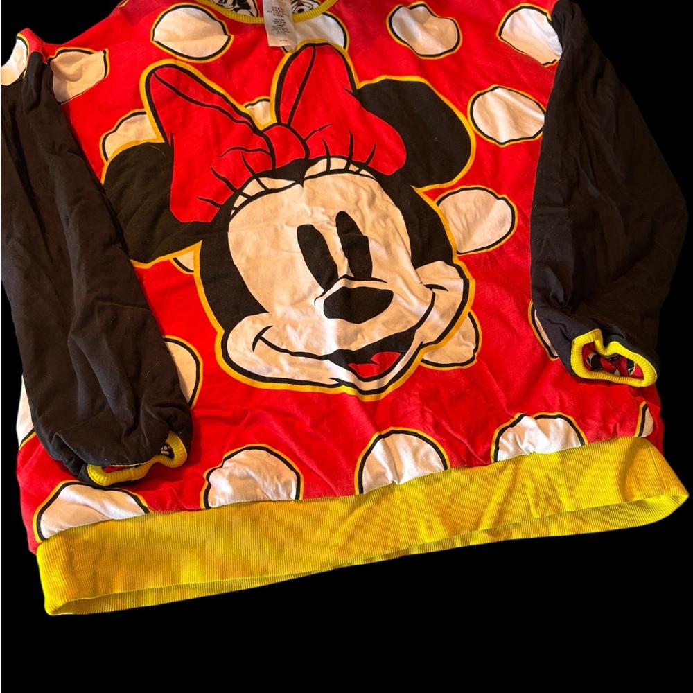 Disney Red and Black Minnie Mouse Top